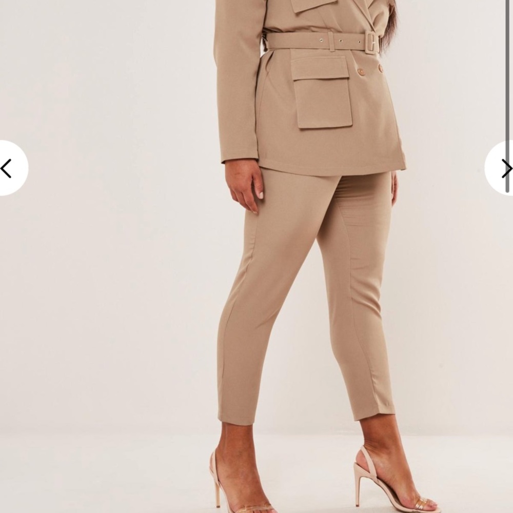 Missguided taupe cigarette pants